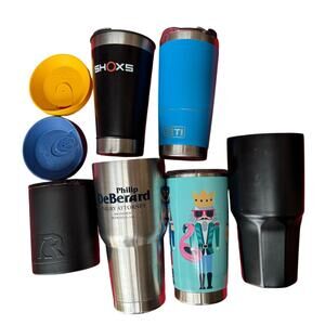 6 Cup Bundle – YETI + 2 Tervis Lids